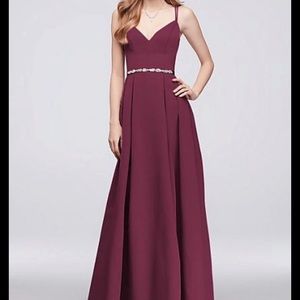 Bridesmaid Dress Oleg Cassini Wine Size 4